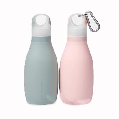 China New Design Viable Silicone Collapsible Water Bottle for sale