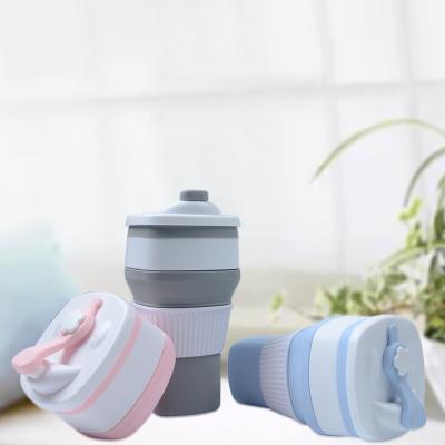 China Wholesale Viable Free Expandable Collapsible Travel Bottle Silicone Private Label Eco Collapsible Coffee Mug for sale