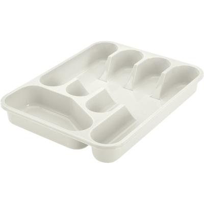 China Plastic tray stocked kitchen cutlery, utensil drawer organizer for sale