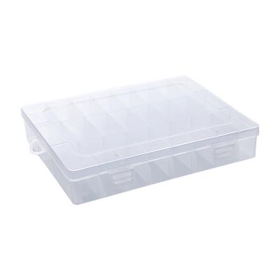 China 24 Modern Plastic Organizers Box Embroidery Floss Cross Stitch Charts with 150 Hard Plastic Bobbins of Floss for sale