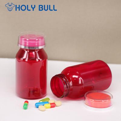 China Clear Medicine Bottles Empty Packaging Plastic Drug Bottle 6*10cm for sale