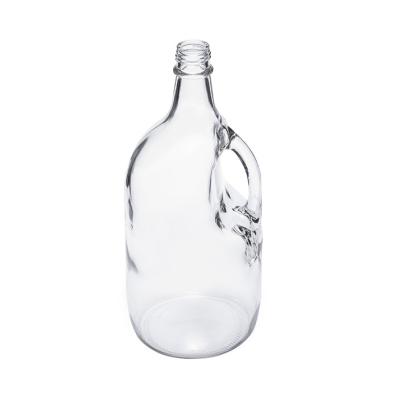 China Big Sale Hot Beverage Glass Bottle 3000cc Glass Liquor Bottle Handheld Glass Bottle for sale