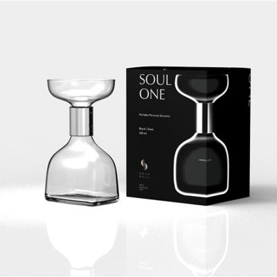 China Sustainable New Design Wine Decanter 365ml Portable Personal Wine Decanter for sale