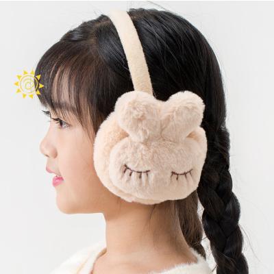 China Kids Earmuffs Kawaii Boy Girl Winter Fleece Headband Faux Soft Feeling Animal Ear Misses Cartoon Warm Soft Fluffy Earmuffs for sale