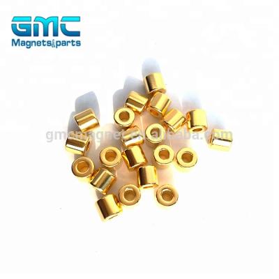 China Industrial Magnet Cylinder Magnet Gold Plated Magnetic NdFeB For Sale for sale