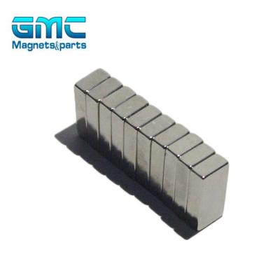 China Industrial Magnet N52 Nickel Plating Rectangle 40x20x10mm Rare Earth Neodymium Magnet Block for sale