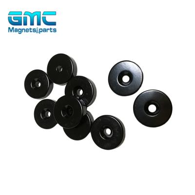 China Industrial Magnet Rotor Strong Rare Earth Black Epoxy Neodymium N50 Ring Magnet for sale