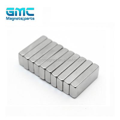 China Industrial magnet block form n52 neodymium magnets, neodimio 1x2x1/2 inch N50 square block magnet, rare earth permanent magnet block for sale