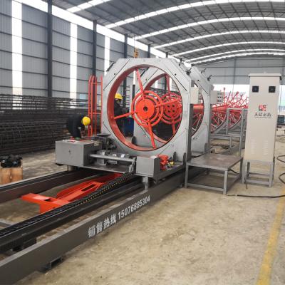 Cina Cage Roll Welder Steel Bar Reinforcing Automatic Steel Roll Cage Welding Machine CNC Automatic Reinforcing Cage Making Machine Steel Cage Winding Machine in vendita