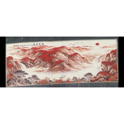 China Best Selling Chinese Style Decoration Wall Seasonal Landscape Paintings Wall Art for sale