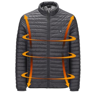 China Sustainable Wholesale Waterproof Mens Usb Rechargeable Battery Electric Heated Jacket for sale