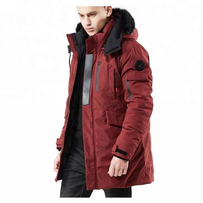 China Fashionable Wholesale Fashion Long Hooded Thick Warm Fur Jackette Winter For Men for sale