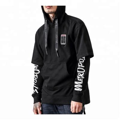 China Wholesale White 100%Cotton Hoodies Men's Anti-pilling Streetwear for sale