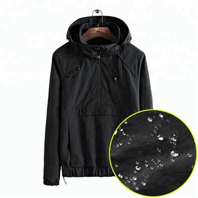 China Dropshipping Front Pocket Waterproof Mens Windbreaker Breathable Hooded Anorak for sale