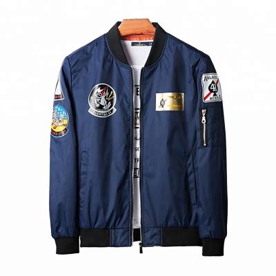 China Wholesale Custom Jacket Breathable Logo Men Spring Nylon Printing Bomber Jaket for sale