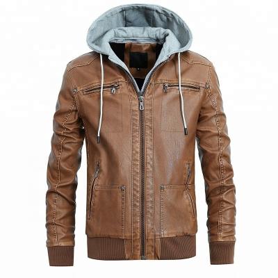 China Dropshipping Custom Made QUICK DRY Fur Jacket PU Leather Hooded Jackets Wholesale for sale