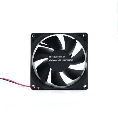 China Factory 80*80*25mm Plastic Blower DC12V 24V 8025 Fan DC Axial Fan With Lock Pad for sale