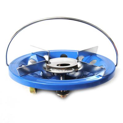 China New Design Best China Gas Stove Outdoor Steel Round Disk Blue Gas Stove for sale