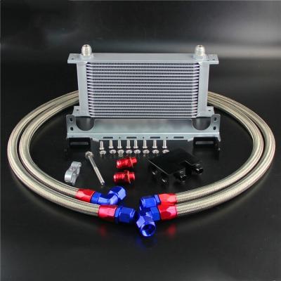 China 19 Rows OIL COOLER KIT Fits For E36 E46 E82 E90 E92 E93 W Aluminum Rack for sale