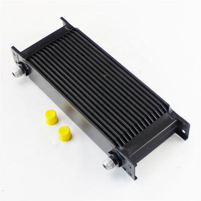 China AN8 Oil Cooler Universal 16 Row Aluminum Aluminum Engine Transmission Oil Cooler Radiating System for sale