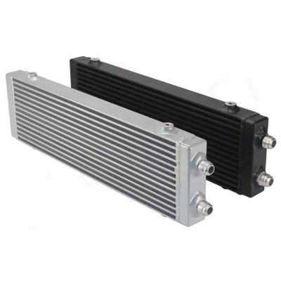 China Aluminum Black Universal Double Pass Bar And Oil Cooler 18.5