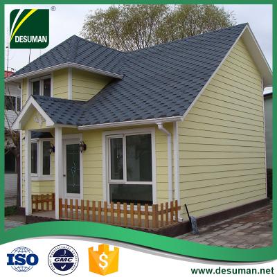 China Beautiful Villa Look Sandwich Panel Prefab Homes for sale