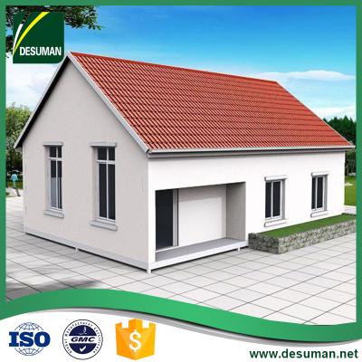 China DESUMAN villa garden pool guest modular sandwich panel for prefab poultry houses beach hobbit prefab house for sale