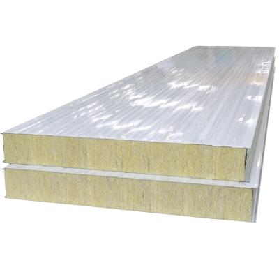 China Quick Installation Rock Wool Panel Building Materials High Temperature Rock Wool Sandwich Panel For Partition Wall for sale