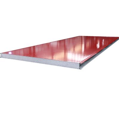 China Quick Installation Energy Saving Lightweight Partition Wall Panel EPS Sandwich Panel Eco - Friendly With Red Color for sale