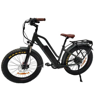 China Aluminum alloy 26inch drive fat tire mountain rear bafang motor electric bicycle for factory direct sales for sale