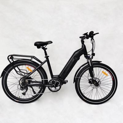 China Aluminum Alloy Factory Hot Selling Hidden Electric Bicycle 26*2.1 Rear Drive Ebike for sale