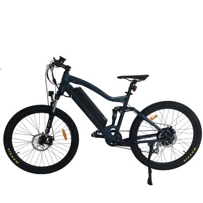 China Hot Sale 27.5 Aluminum Alloy Full Suspension City Bike Motor Electric Bike Rear Electric Bicycle Lithium Battery Power for sale