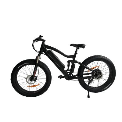 China Full Suspension Aluminum Alloy 26inch Bicycle 48V Rear Drive Motor Electric Bike Fat Tire Electric Mountain Bike Adult for sale