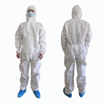 China Anti-Static Type 5/6 Waterproof Disposable Nonwoven Coverall Workwear Overol OEM CE Nonwoven PPE Set Suit for sale