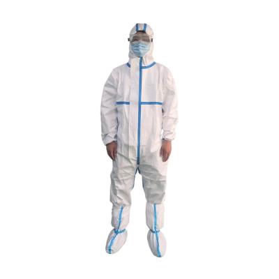 China OEM Disinfection Breathable Antistatic Disposable Chemical Splash Protective Suit Waterprppf Guardwear Protective Clothing for sale