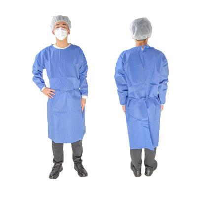 China Wholesale SMS AAMI Isolation Gown Breathable Disposable Level 1/2/3 Surgical Isolation Medical Gowns for sale