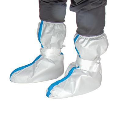 China High Quality Medical Waterproof Protective Coverall Microporous Coverall Disposable Boot Cover for sale