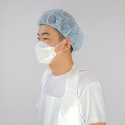 China Disposable non woven work protection round hat protective clothing and equipment PPE hood work hat workwear head satety cover for sale