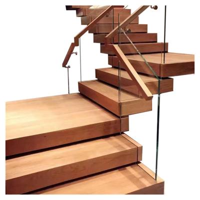 China Customized according to real professional villa hotel wooden stair railing stairs customs office situation stair Rod for sale