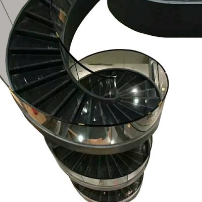 China Modern custom arch steel stair series without support, large shopping malls, clubs, hotels, sales centers for sale