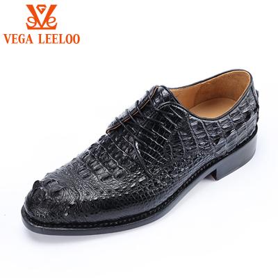 China Really Crocodile Anti-slippery Peel Leather Men's Handmade Shoes, Fashion Alligator Shoes High-end Business Luxury Elegant Shoes for sale