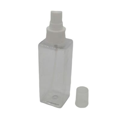 China Suppliers Small PET Sprayer 150ML Plastic Bottle Eco-friendly Recyclable Cosmetic Plastic Pump Empty Squares for sale