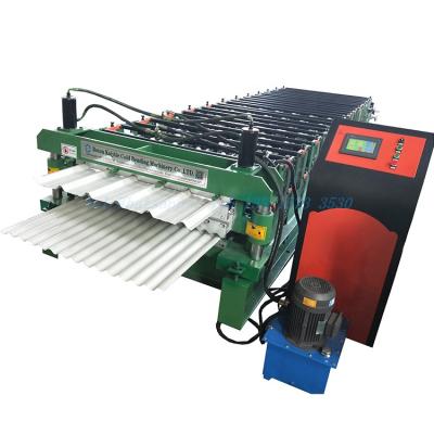 China Building Construction Sheet Double Layer Trapezoidal Roofing Corrugated Roll Forming Machine for sale