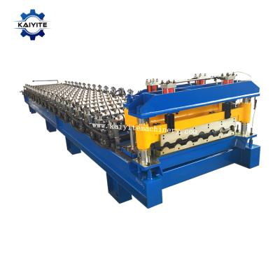 China Garment Shops Hot Sale Corrugated Glazed Wide Tile Roof Panel Forming Machine for sale