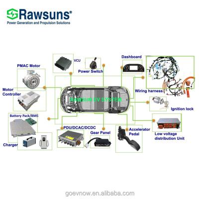 China IP67 Rawsun electric car lithium battery pack battery model with BMS car truck bus conversion kit for sale