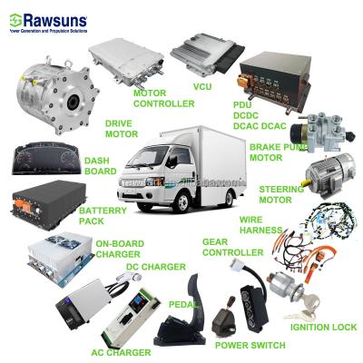 China Factory supply 380V 34kw 68kw electric motor RSTM261-J car conversion kit waterproof wheel steering for 2.5T truck for sale