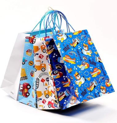 China Recycled Design Materials Custom High Quality Paper Bags Colorful Cute Baby Shower Favors Gift Bags For Kids Birthday Celebration for sale