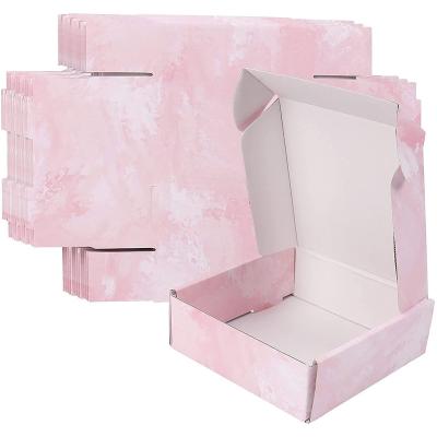 China Small Announcement Gift Recyclable Best Seller Sturdy Durable Pink Mailing Boxes For Small Retailer Classroom Valentine's Day Wedding Party for sale