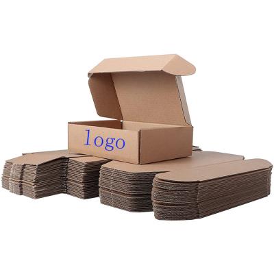 China Recyclable Hot Sale Packaging Custom Design Small Lightweight Sturdy Brown Corrugated Cardboard Mailbox for sale