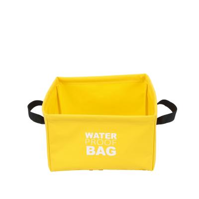 China Sustainable Outdoor PVC Lavatory Water Storage Foot Bath Folding Mini Bucket for sale